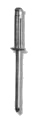 nit aluminiowy, trebol łeb płaski
